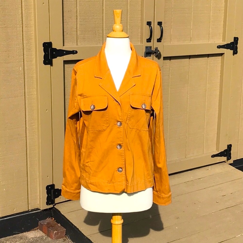 NWT Sanctuary Two Pocket Button Front Jacket in Spice Size Small